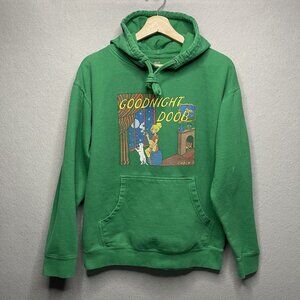 Cabin 7 Green Hoodie Goodnight Doob Graphic Pullover Unisex Cotton Size M USA